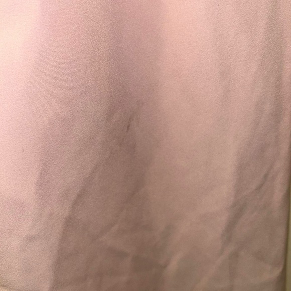 Portia & Scarlett V Neck Blush Dress small mark on front size 4 - Picture 3 of 9